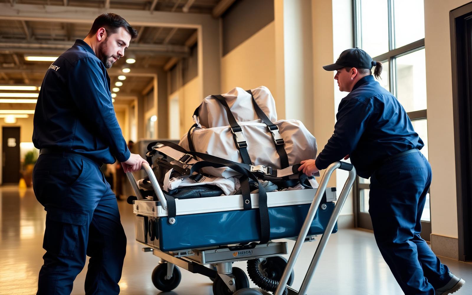Équipe VCL Logistique en manutention spécialisée