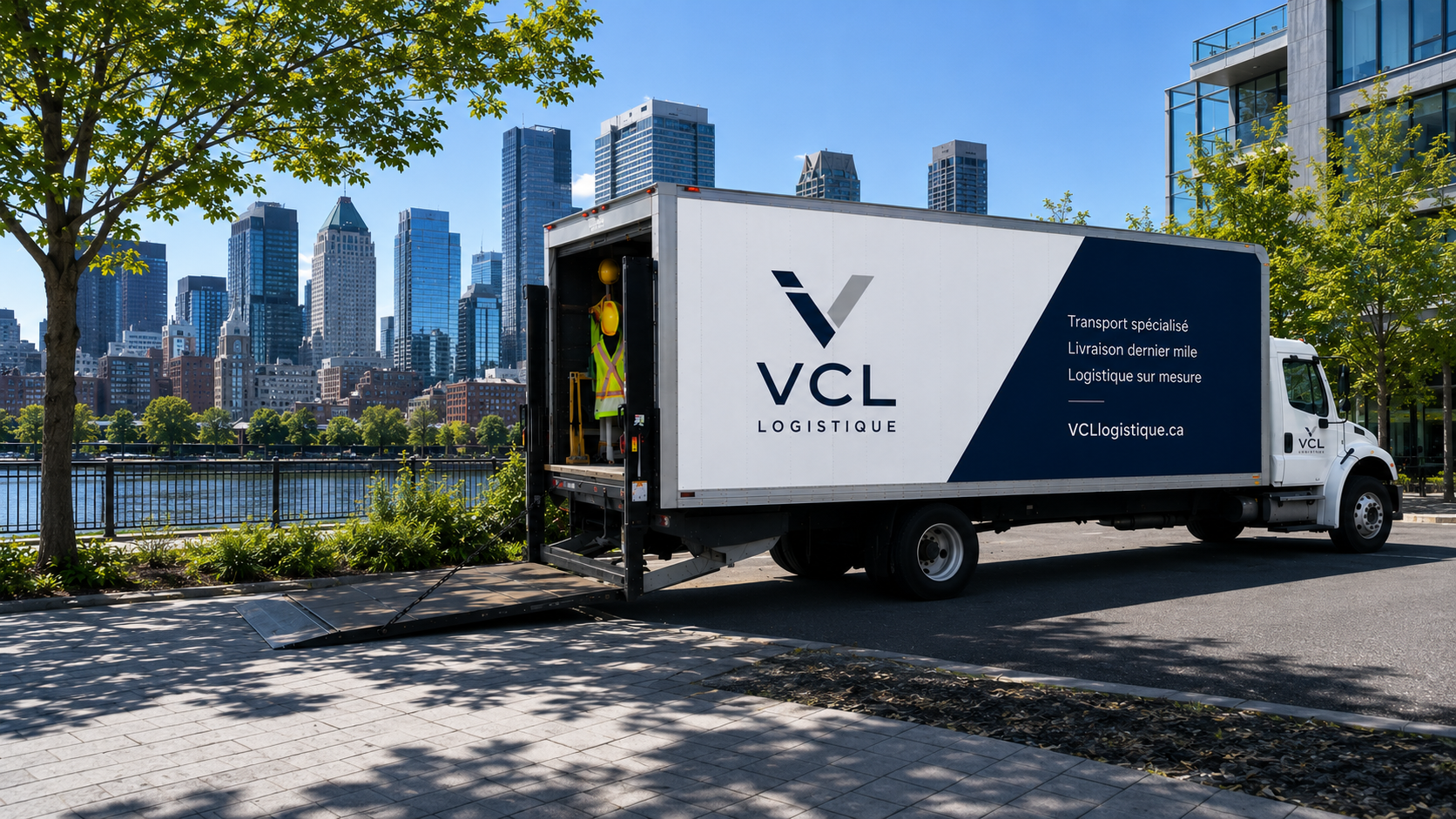 Camion VCL Logistique en livraison à Montréal